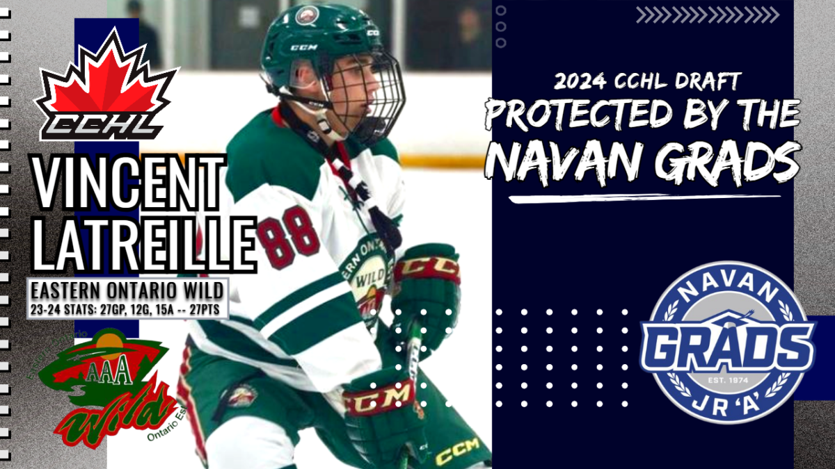 NEWS RELEASE NAVAN GRADS 2024 CCHL DRAFT CLASS LOADED WITH YOUNG